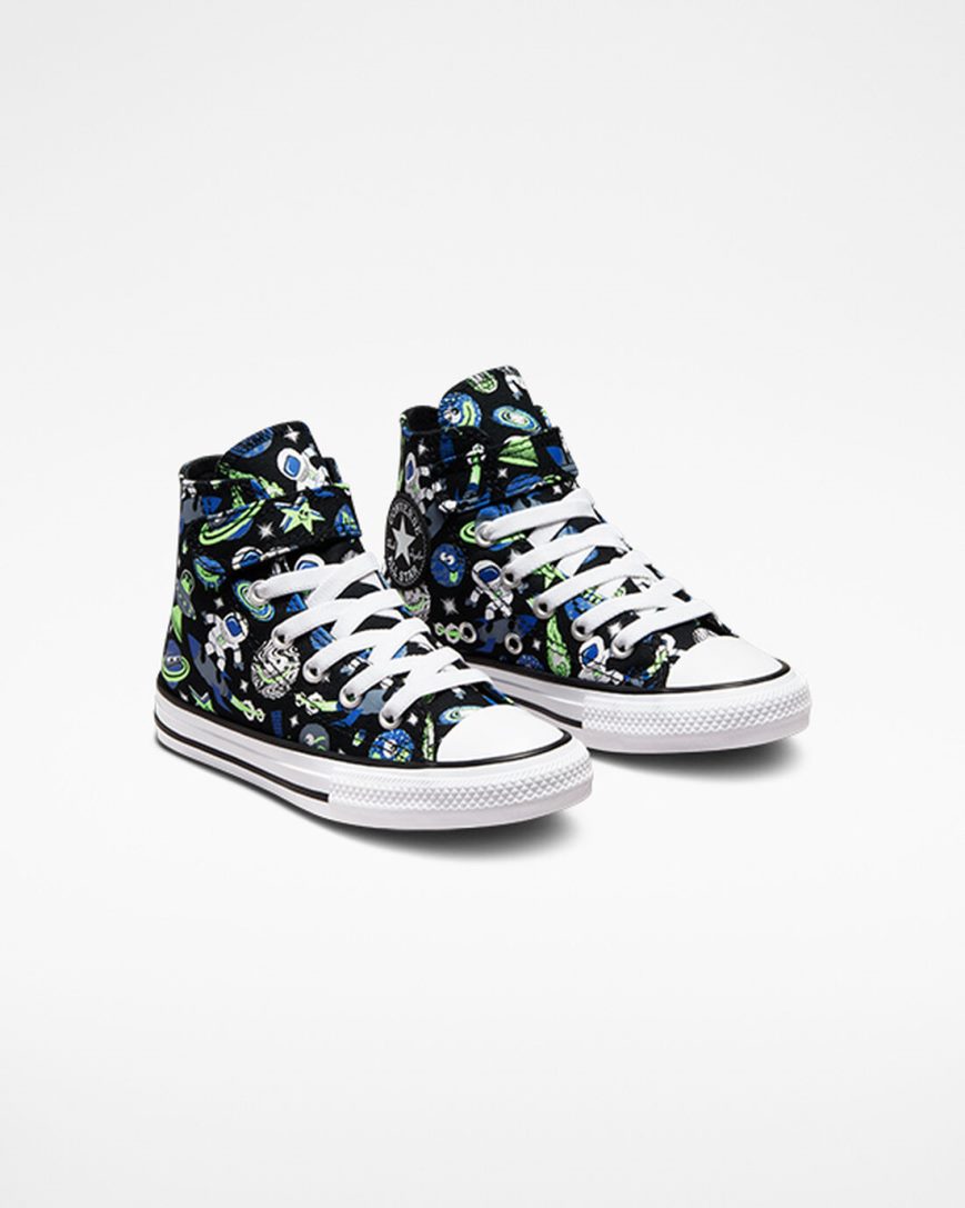 Tenis Converse Chuck Taylor All Star Easy-On Space Cruiser Cano Alto Menino Pretas Azuis Verdes | PT Y04T375